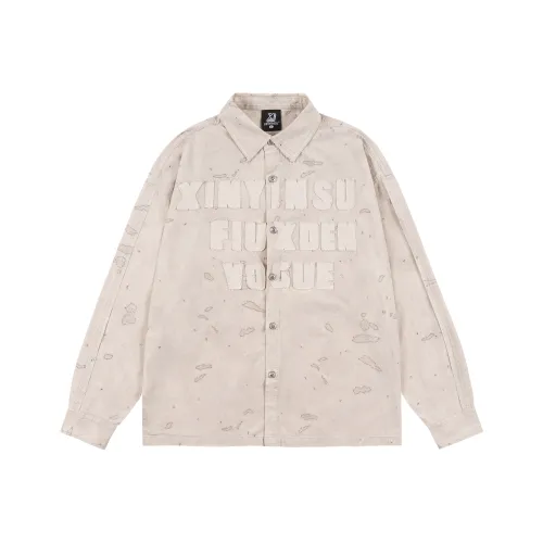 XINYINSU Хаки Унисекс Рубашки