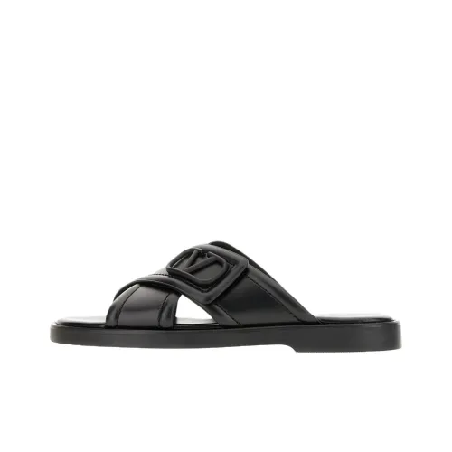 Valentino Vlogo Rubber Slide Тапочки Мужские Черные