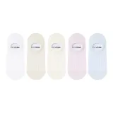 Белый + Светлый хаки + Заварной + Светло-розовый + Светло-синий [5 пар]