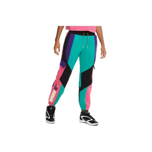 JORDAN Red Women's Knitted Training Pants Джордан Красный Женские Вязаные Спортивные Штаны