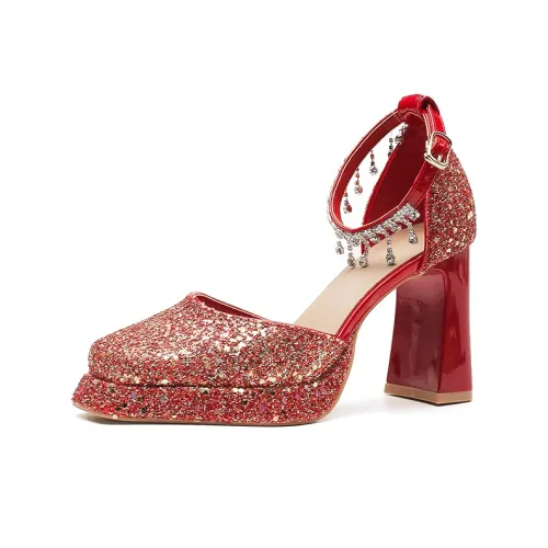 Zubumei Грубый каблук Высокие каблуки Женские