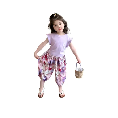 La Cergo Повседневная спортивная одежда 2 предмета комплект светло-фиолетовый для детей 3-7 лет