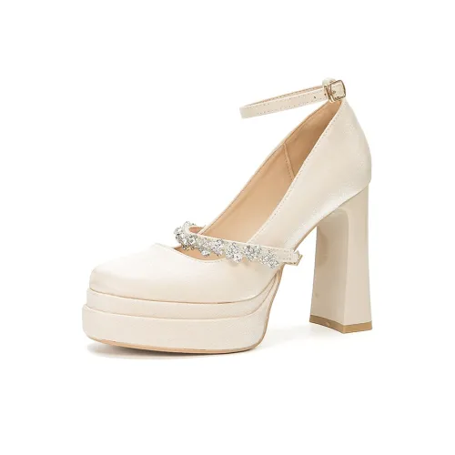 Zubumei Грубый каблук Высокие каблуки Женские