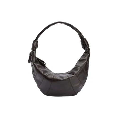 Lemaire Lamb Круассан Сумка через плечо Женская Темный шоколад