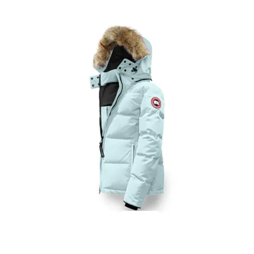 Canada Goose пуховик PARKA пальто зимний женский зеркальный синий