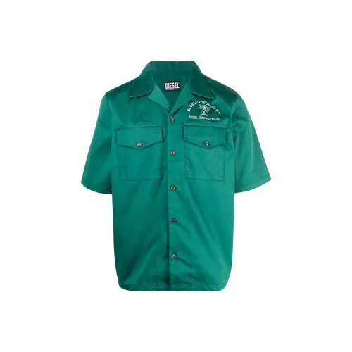 DIESEL Зеленые Мужские Рубашки