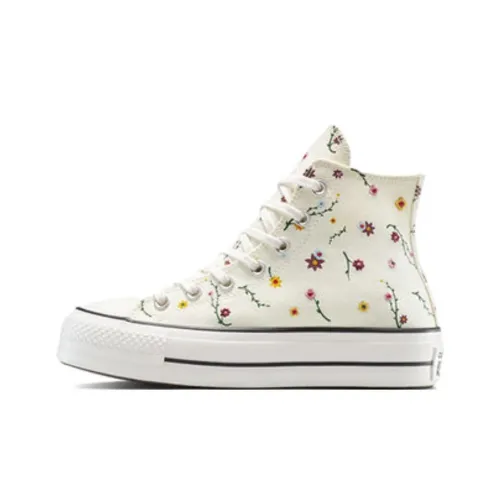 Converse Chuck Taylor All Star Lift Устойчивые к истиранию высокие кеды Женские Экрю