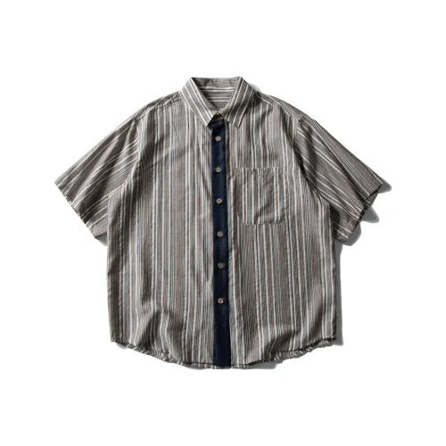 UNDOMAZE Летняя рубашка свободный крой мужской