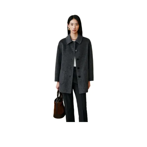 INSUN Темно-серое Женское Пальто