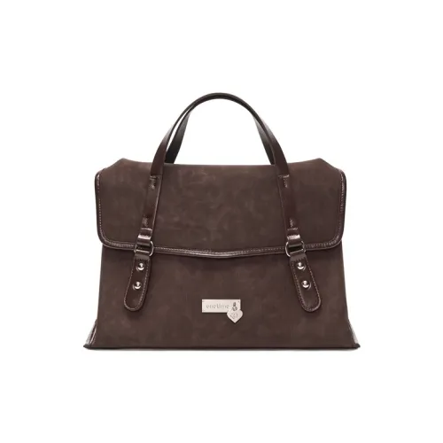 ONE TIME Синтетическая кожа с откидной крышкой портативный через плечо рюкзак стандартный женский кофейно-коричневый