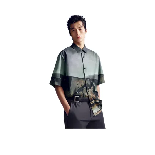 JACK&JONES E05 Чай Зеленый Мужская Рубашка