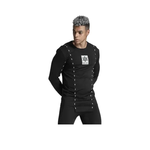 NORVINCY Комфортная и дышащая футболка с длинными рукавами для влаги унисекс