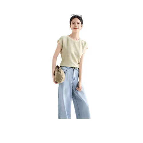 IHIMI T-рубашка Женская Бежево-желтая