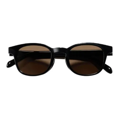 UNIQLO Пластик OVAL SUNGLASSES Унисекс Черный