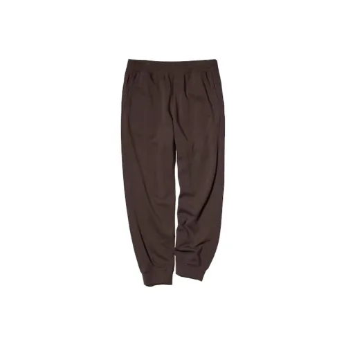 UNIQLO Вязаные спортивные брюки мужские темно-коричневые