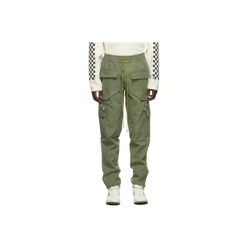 RHUDE Green Men's Cargo Pants RHUDE Зеленые Мужские Карго Брюки