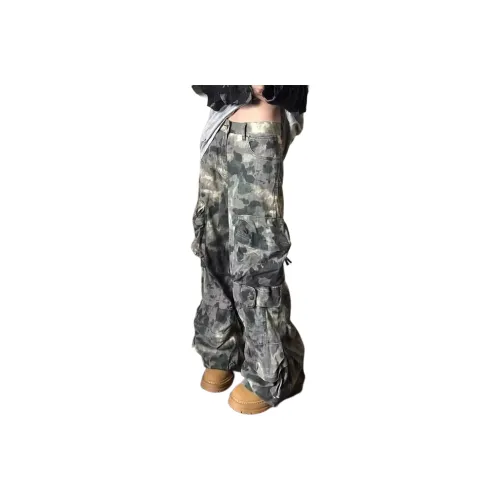 WOKXSS Камуфляж Унисекс Повседневные брюки