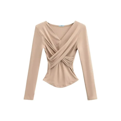 COHX Бежевые Женские Футболки