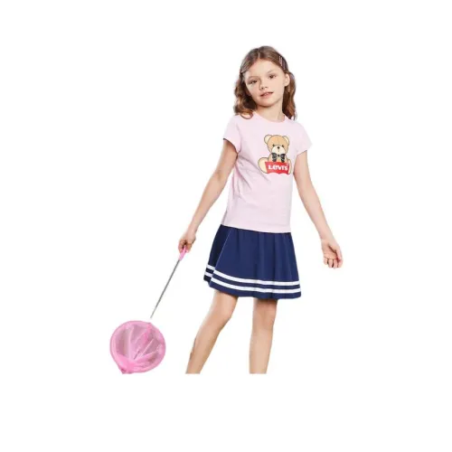 Комплект с юбкой Levi's Розовый Светло-розовый Детский