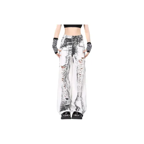 TONGXIANSEN Белый Мужской Джинсы