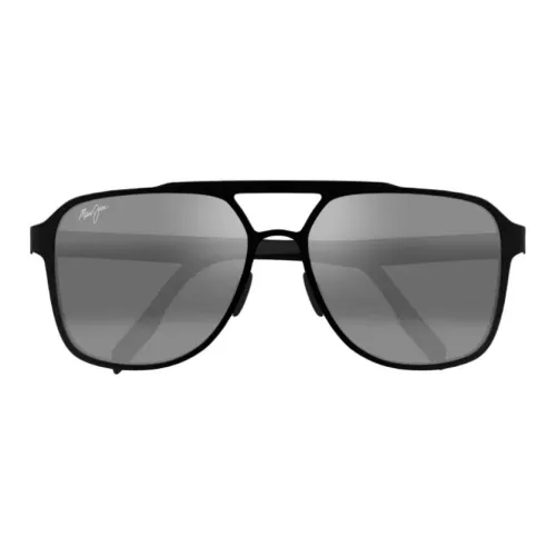 Maui Jim Нержавеющая сталь Aviator Солнцезащитные очки Женские Черный