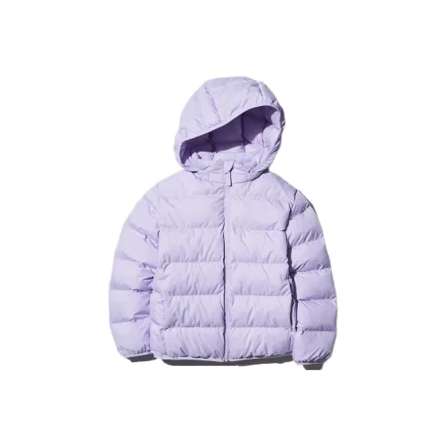 UNIQLO Хлопковый пуховик фиолетовый детский