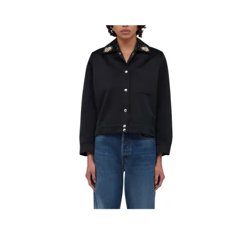 Wales Bonner Куртки и Пальто Женские Черные