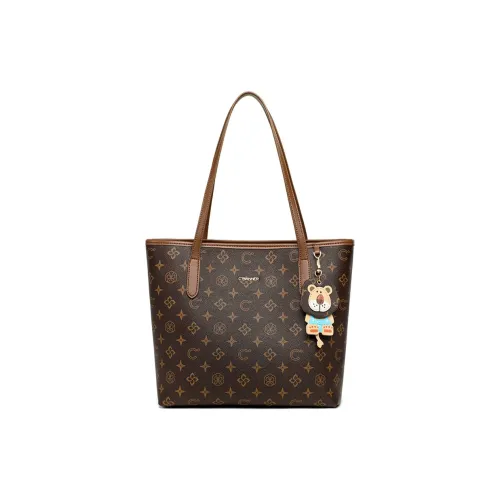 C°BANNER Сумка через плечо из синтетической кожи сумка-тоут сумка для покупок сумка через плечо женская кофейного цвета