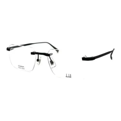 Dunhill Титан Прямоугольные Оправы для Очков Женские Черные