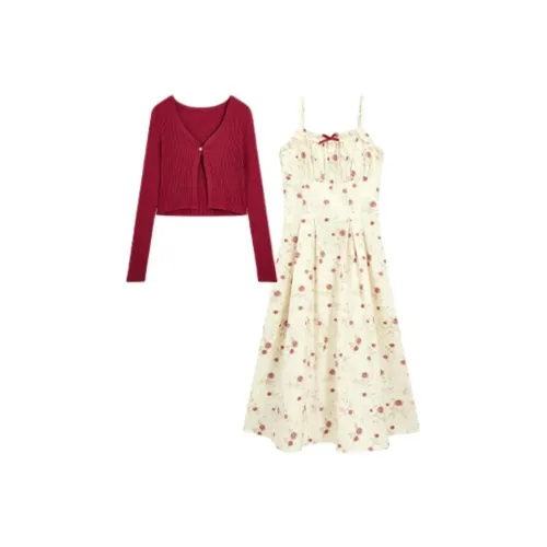 Devanro Красный Женские Комплекты с юбкой