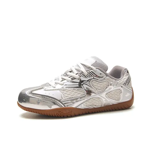 STUR YSN Износостойкий Низкий Топ Casual Унисекс Белый Серебряный