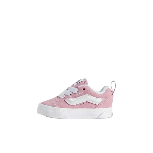 Vans Knu Skool Low Топ Обувь для малышей Рассветно-розовый Истинно белый Infant And Toddler
