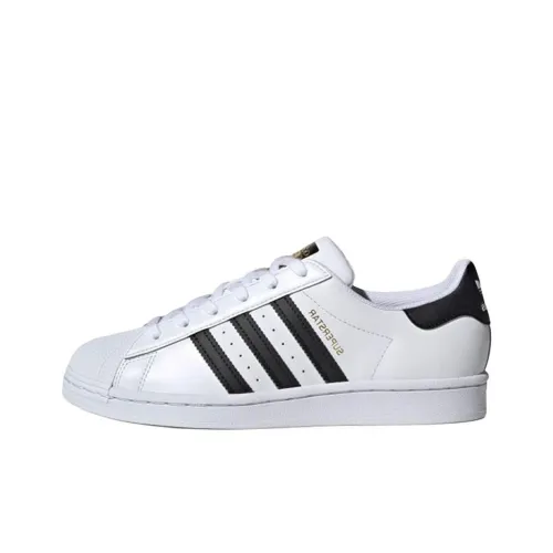Adidas Originals SUPERSTAR LOW Топ Скейтборд Кроссовки Женские Черный Белый WFOUNDATION