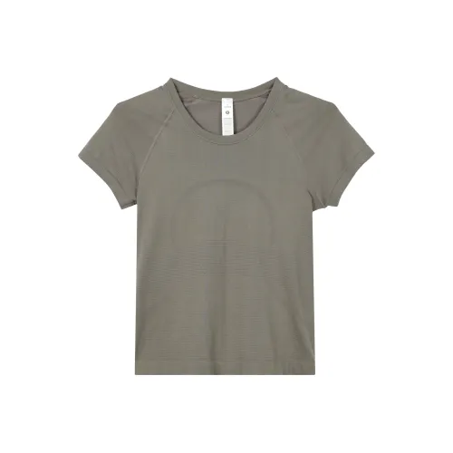 lululemon Swiftly Tech Реглан с короткими рукавами T-рубашка Женская Хаки Коричневый