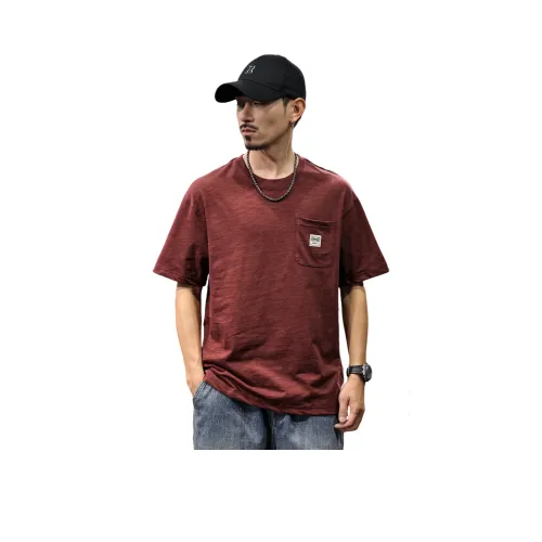 LUJIEBANG Мужская рубашка T из бургунди