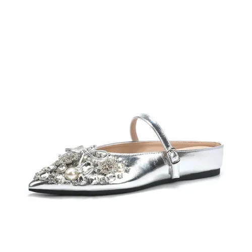 TATAYA Резиновая подошва стразы устойчивые к истиранию домашние тапочки женские