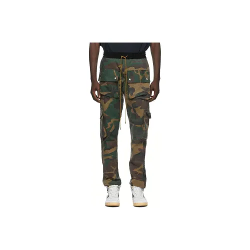 RHUDE Green Men's Cargo Pants RHUDE Зеленые Мужские Карго Брюки