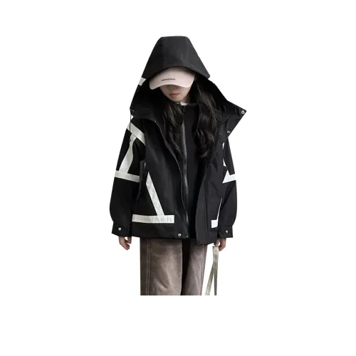 GULIJIA Ветровка Черная Подростки