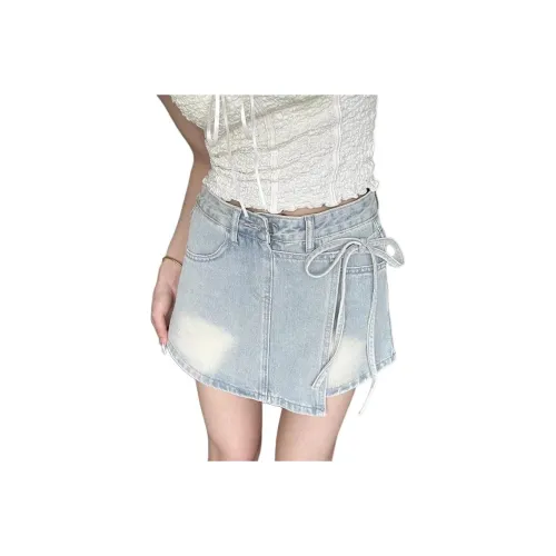 MUCCHIC Светло-синие Женские Джинсовые Шорты