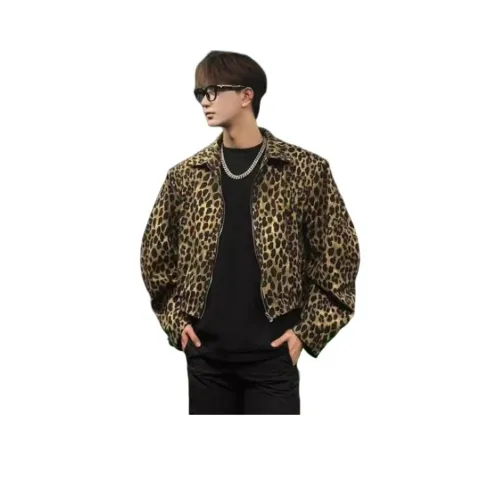 Zomuros Леопардовый принт Унисекс Куртки