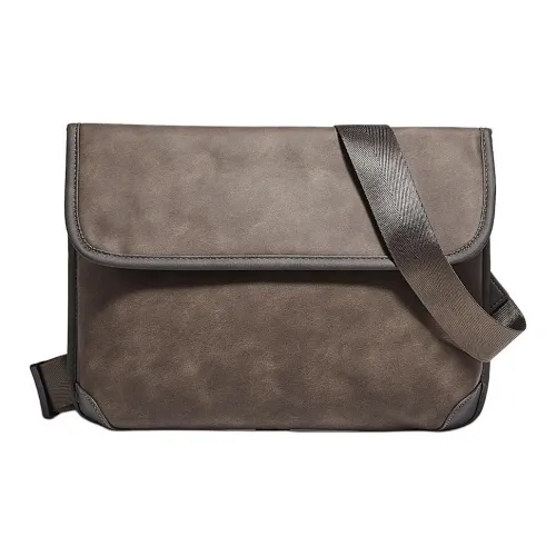 Old Man's Head Сумка через плечо из синтетической кожи мужская кофейного цвета