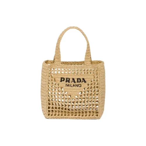 PRADA Raffia Сумка на одно плечо Женская Бежевая