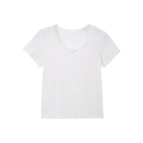 SUSANSAN Лето 2025 Дизайн Модный And Минималистичный Тонкий Фит Топ для Более Узкого Образа Женские