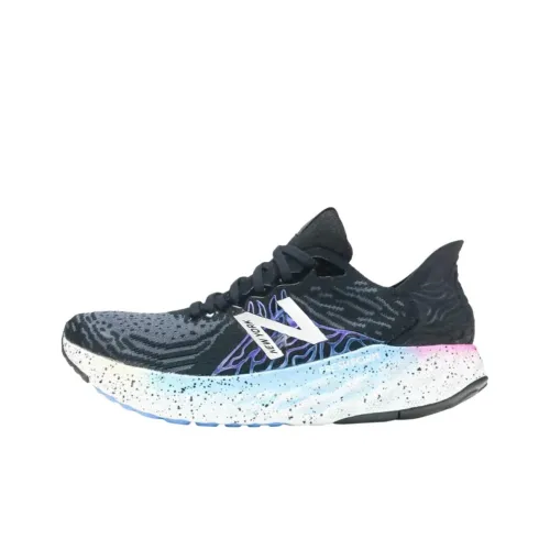 New Balance Fresh Foam 1080v10 Устойчивый к истиранию Низкий Топ Повседневные Беговые кроссовки Женские Черные