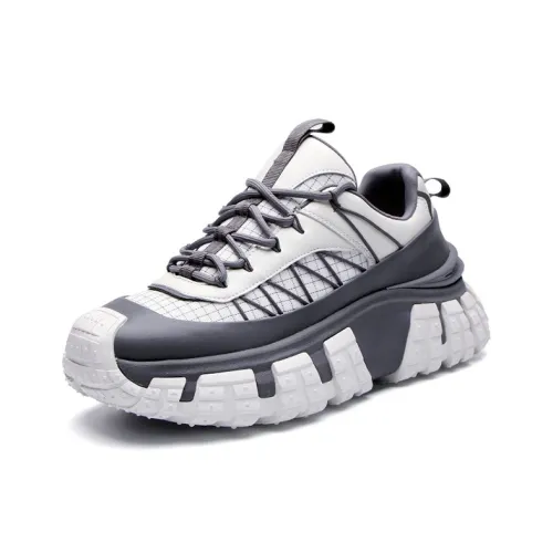 ZUOSAISI Водонепроницаемый и Дышащий Легкий Низкий Топ Толстая Подошва Мужские Кроссовки Серого Цвета