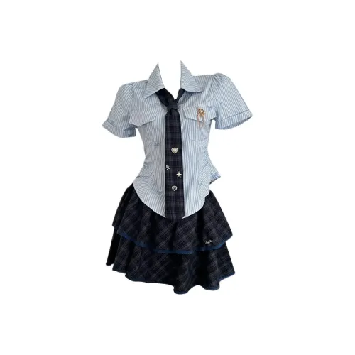 MISSHONEY MH Топ + юбка Женские Комплекты с юбкой