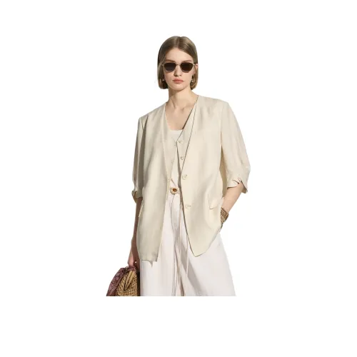 BEIQIANNI Бежевый Женские Бизнес-костюмы