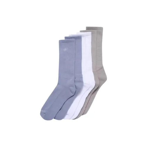 Calvin Klein 6 пар Хаки 2+Белый 2+Синий 2 Мужской MID Носки до икры