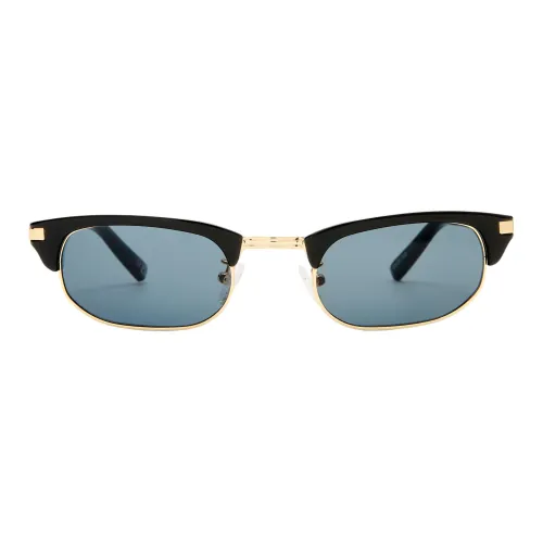 Le Specs Прямоугольные Солнцезащитные очки Женские Черные