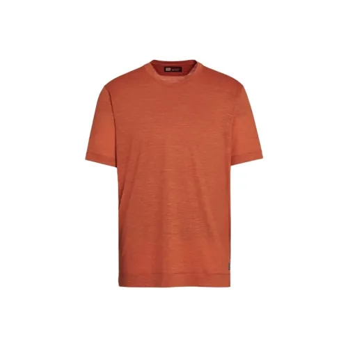 Ermenegildo Zegna Orange Мужская T-рубашка